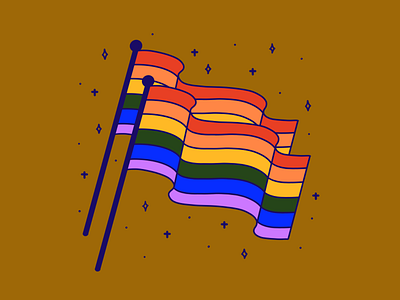 Happy Pride Month design drawing flag illustration lgbtqia procreate rainbow