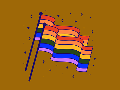 Happy Pride Month design drawing flag illustration lgbtqia procreate rainbow