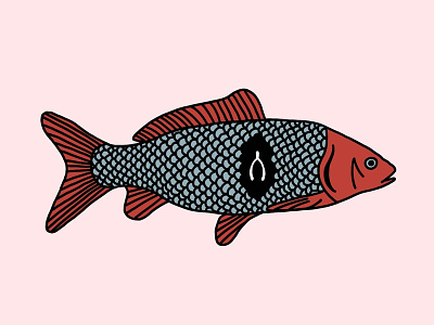 Fish–Bone design illustration procreate