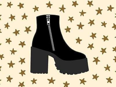 Bonnie Boot drawing fashion illustration procreate