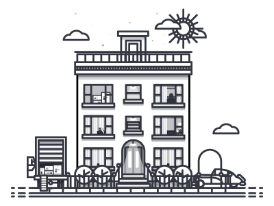 blank building clipart