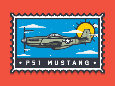 P51mustang stamp