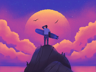 Sunset Vibes by Nick Slater on Dribbble