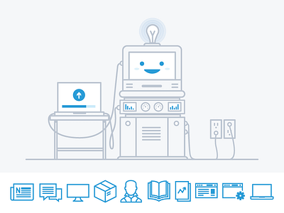 Human & Icons computer icons illustration smile upload