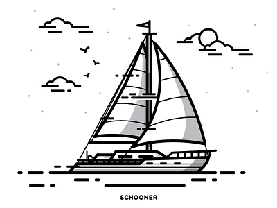 Boat boat illustration ocean sail sailing ship vessel water
