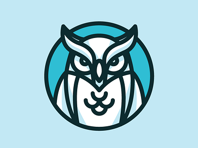 Owl Mark bird brand illustration lines logo mark midnight owl strokes