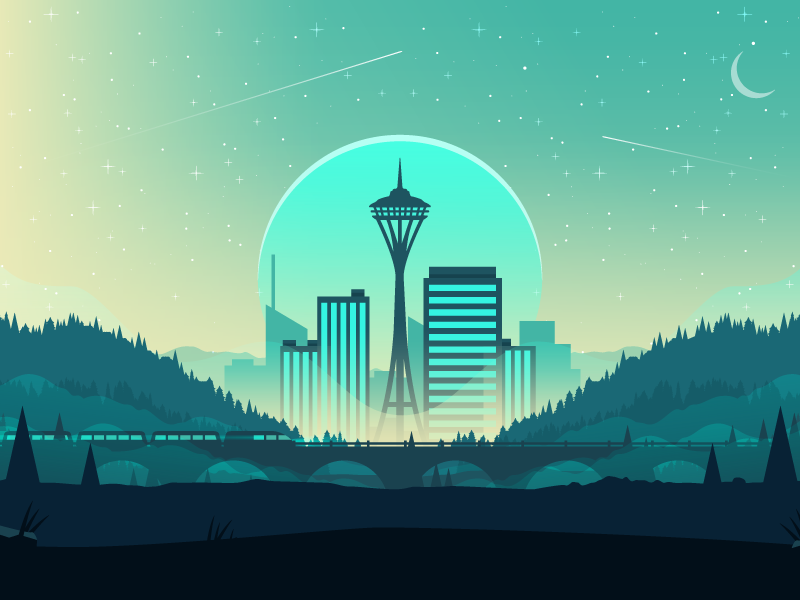 Seattle by Nick Slater on Dribbble