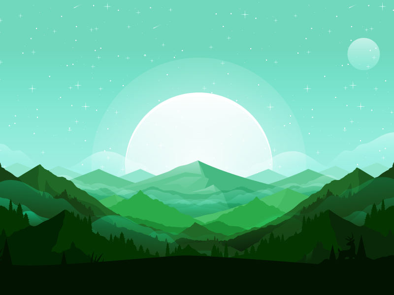 Mountains by Nick Slater on Dribbble