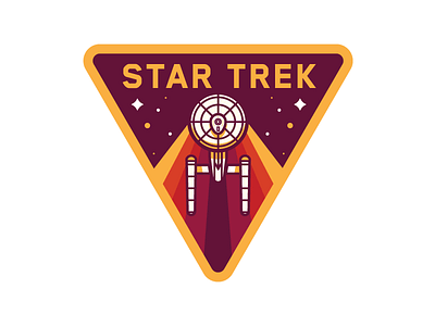 Star Trek badge icon illustration space star trek