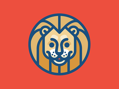 Lion big cat illustration lion logo mark