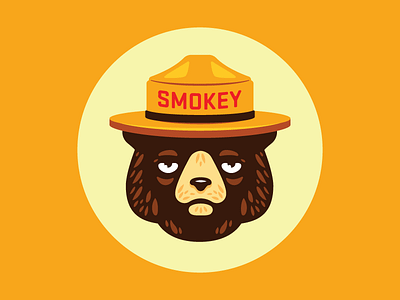 Smokey bear illustration ranger smokey