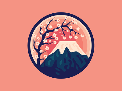 Mount Fuji blossom cherry japan mount fuji volcano