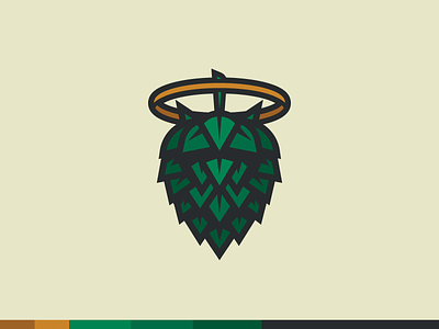 Holy Hops beer brand brewery halo hops logo