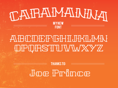 Caramanna custom display font. font font family handmade type typography