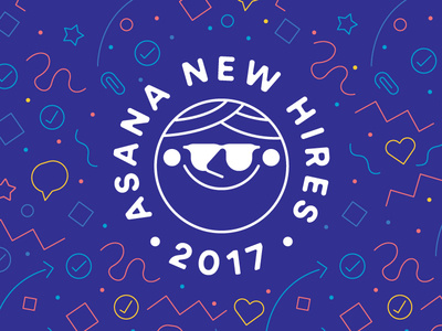 Asana New Hires Stamp