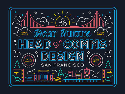 To our future Head of Comms Design...