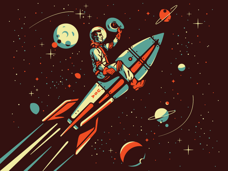 Space Cowboy by Nick Slater on Dribbble