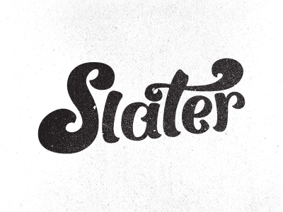 Slater Logo branding custom type logo