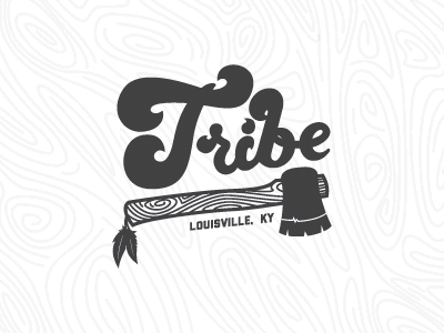 Tribe tee Concept hatchet sketch tribe woodgrain