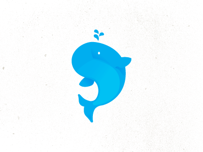 Big Idea WIP branding concept logo whale