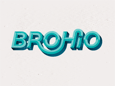 Brohio TYPE bro college custom custom type hi letters ohio san serif state typography