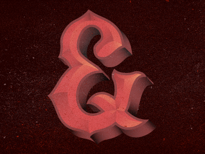 And something new will take place ampersand blood custom fire gradients letters symbols type