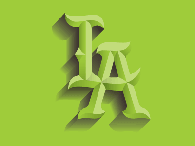 La Fades Monograms. a baseball custom l la letters logo monogram sports type typography