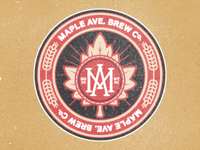Maple Ave Final Seal beer brew hops labels malt maple new york prints upstate