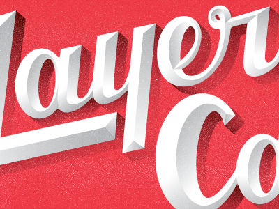 Layer type custom custom type gradients handmade letters lighting logo shades type web design