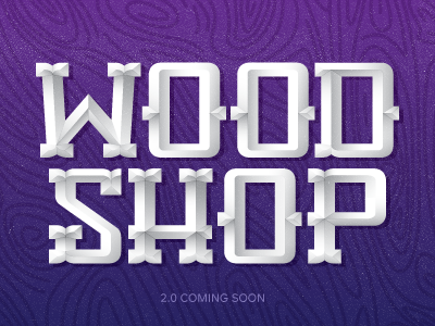 Woodshop 2.0 Font by Nick Slater on Dribbble