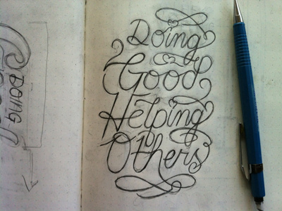 Doing Good/Helping Others Sketch