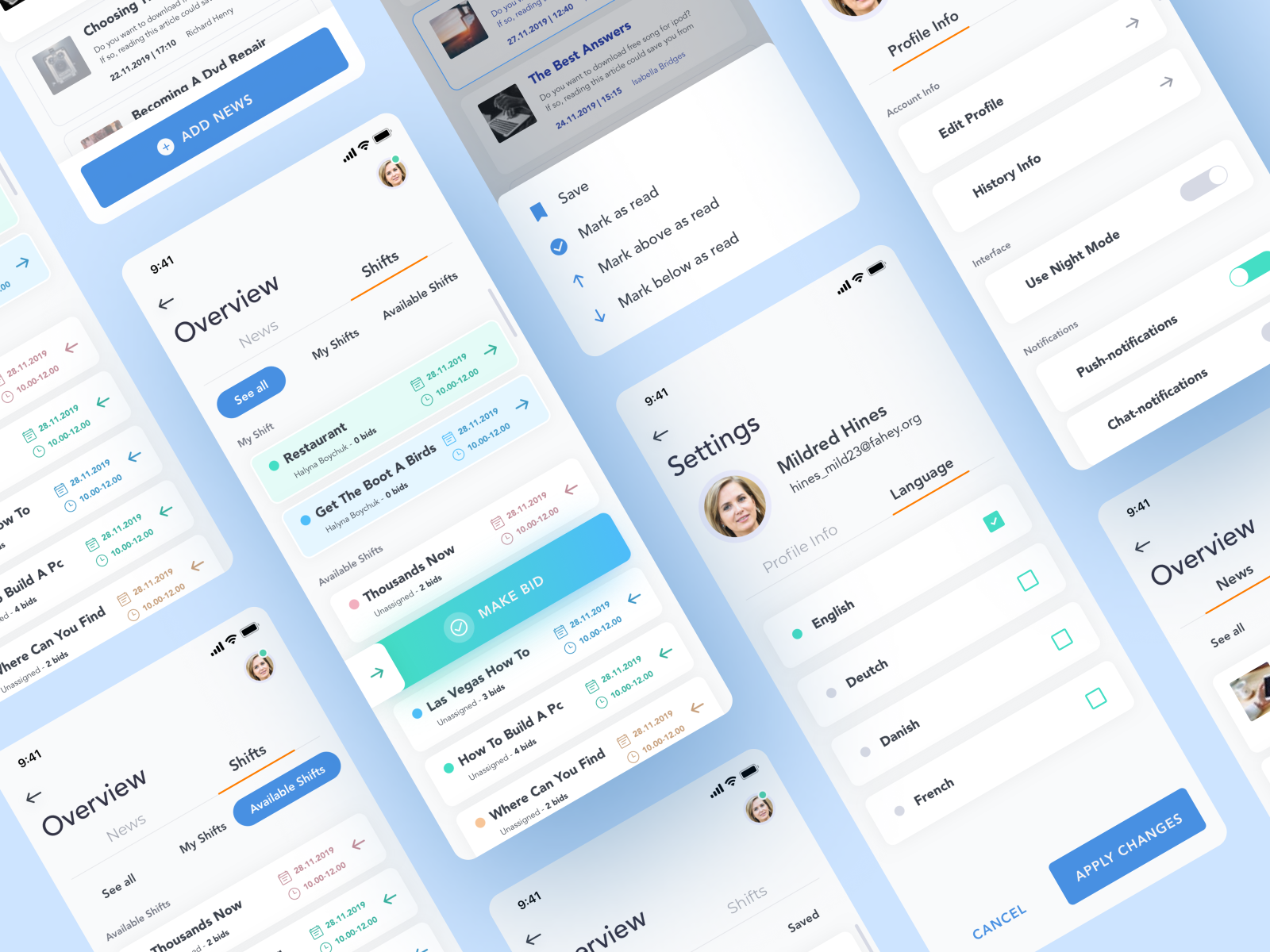 WorkRecords Mobile Application by Galyna Boychuk on Dribbble