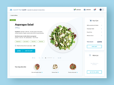 Launch Your Lunch Product page design figma food orderfood productdesign ui uiux ux visual webapplication
