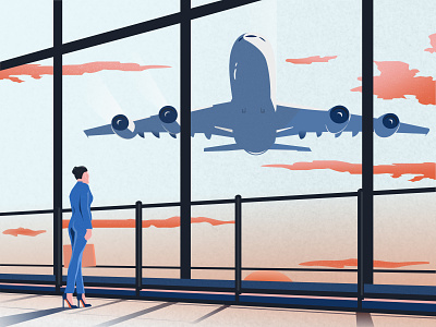 Airport airplane airport design figma illustration travel ui uidesign vector webdesign webillustration website