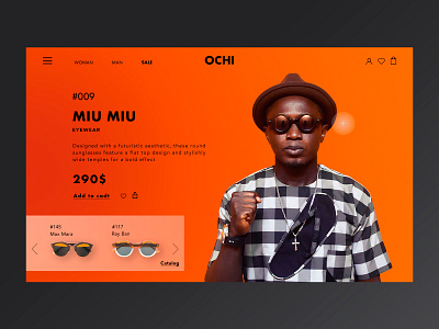 Sunglasses product card branding commerce concept design online store product page sunglasses ui uidesign user interface ux webdesign website