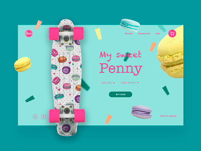 Penny board concept branding commerce concept design layout online store product page ui uidesign user interface ux webdesign website