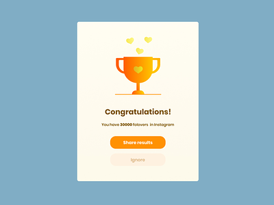Congratulations card app card concept congratulations design overlay ui uidesign user interface webdesign website