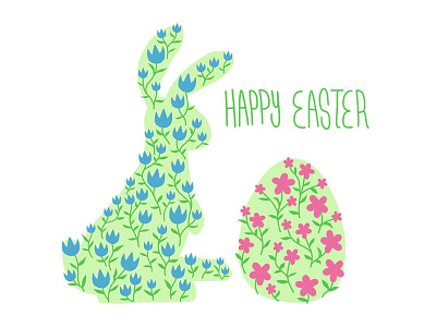 Happy Easter! design easter holiday cards illustration photoshop