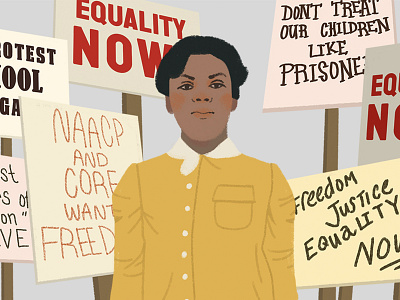 Brown vs Board of Education Mural Concept brown vs board of education civilrights design illustration linda brown photoshop