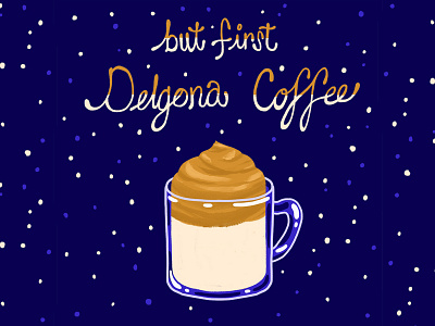 Delgona Coffee cofee coffee illustration delgona coffee design foodillustration illustration photoshop