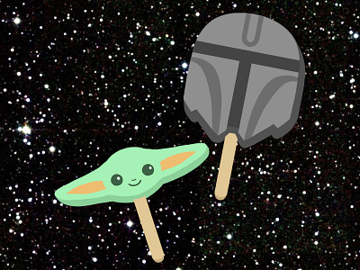 This is the way. design disney freelanceillustration illustration mandalorian popsicle starwars