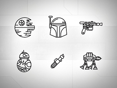 Star wars icon set