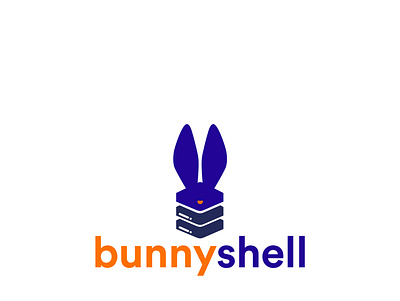 BunnyShell logo branding design illustrator logo vector