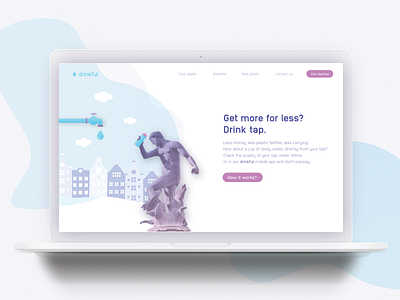 Landing page concept - Drinkful / Tap water