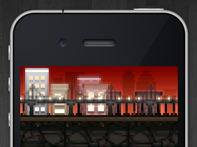 iPhone Game Development city game iphone pixel