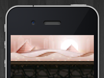 iPhone Game Development desert dunes game iphone pixel