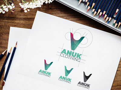 ANUK Clothing Logo Design branding and identity branding concept branding design clothing logo design golden ratio logo icon logo logo concept logo design logo design branding trending design vector artwork vector graphic