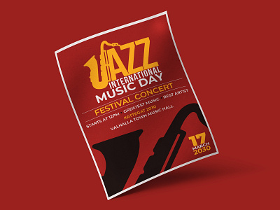 Jazz International Music Day Flyer