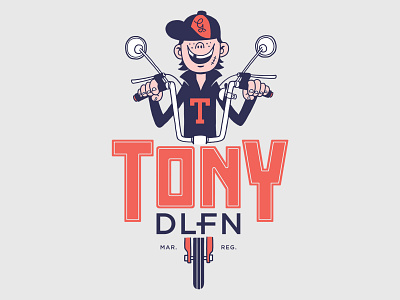 Tony Delfino t-shirt apparel illustration print typography