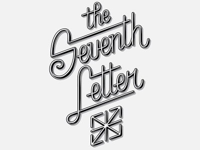 The Seventh Letter t-shirt apparel branding design hand lettering print typography